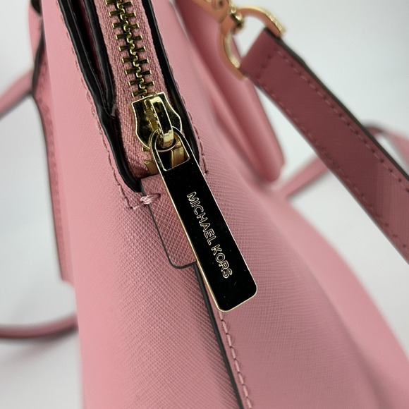 Michael Kors Bag Womens Large Cindy Leather LG Dome Purse Crossbody Satchel - Picture 7 of 16